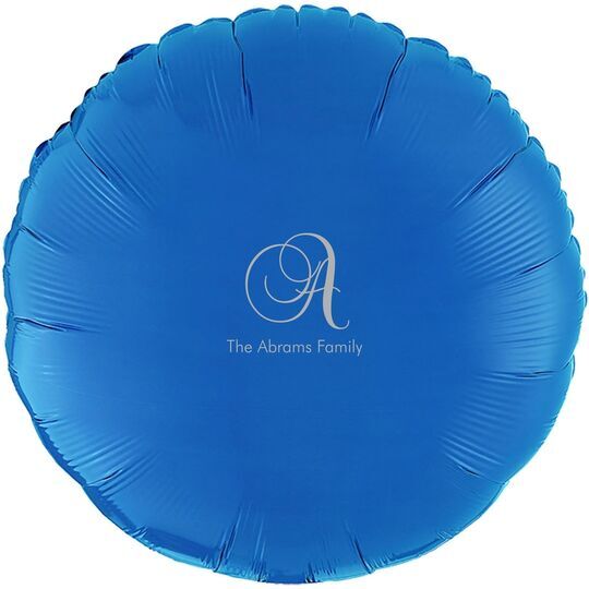 Elegant Initial Mylar Balloons