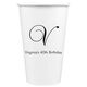 Elegant Initial Paper Coffee Cups Image 4 of 5