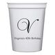 Elegant Initial Stadium Cups Image 2 of 5