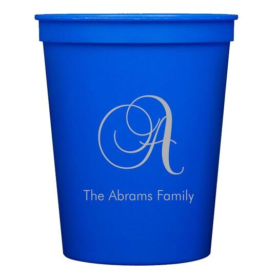 Elegant Initial Stadium Cups