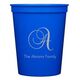 Elegant Initial Stadium Cups Image 4 of 5