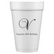 Elegant Initial Styrofoam Cups Image 3 of 5