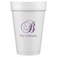 Elegant Initial Styrofoam Cups Image 4 of 5