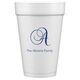Elegant Initial Styrofoam Cups Image 5 of 5