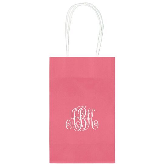 Large Interlocking Script Monogram Medium Twisted Handled Bags