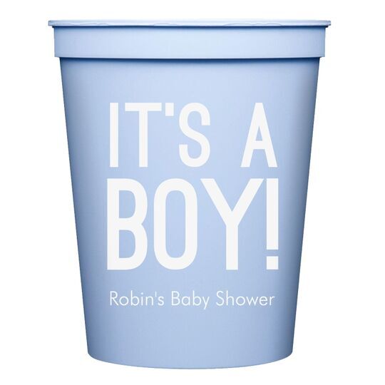 It's A Boy Stadium Cups