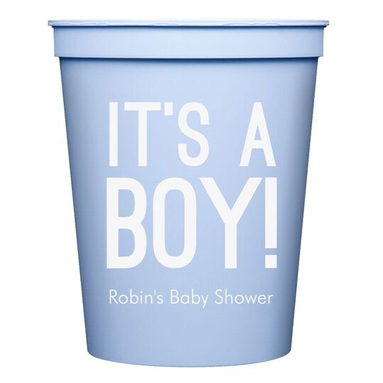 It's A Boy Stadium Cups