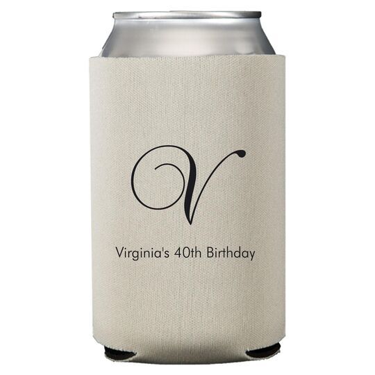 Elegant Initial Collapsible Huggers