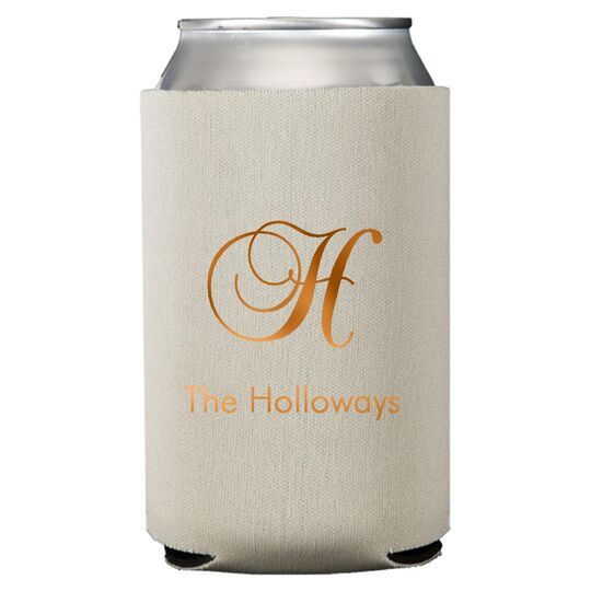 Elegant Initial Collapsible Huggers