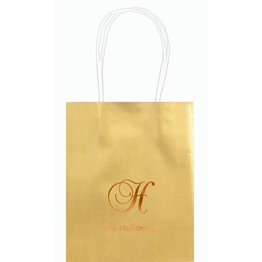 Elegant Initial Mini Twisted Handled Bags