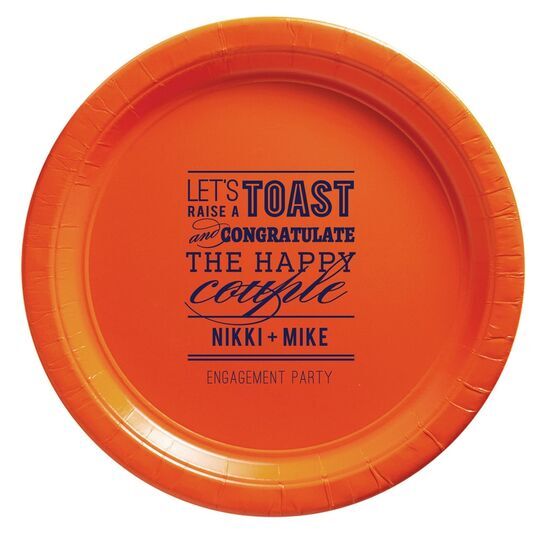 Let's Raise a Toast Paper Plates