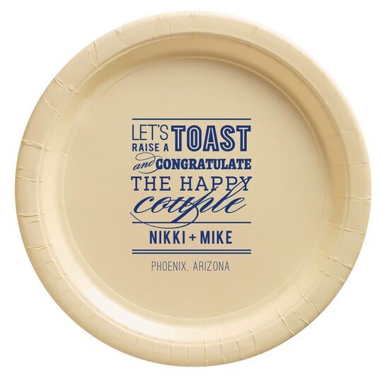 Let's Raise a Toast Paper Plates