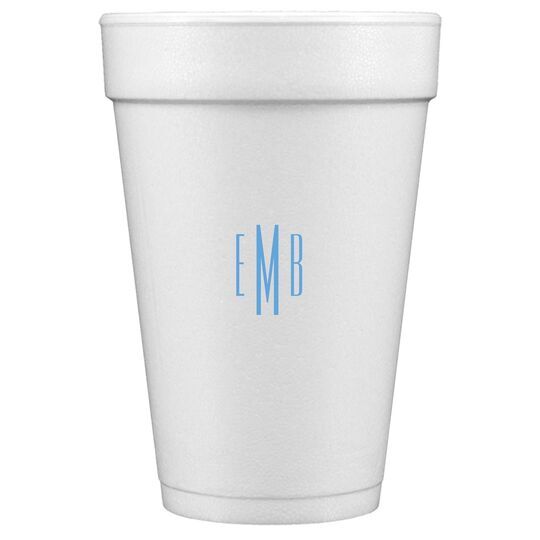 Commonwealth Monogram Styrofoam Cups