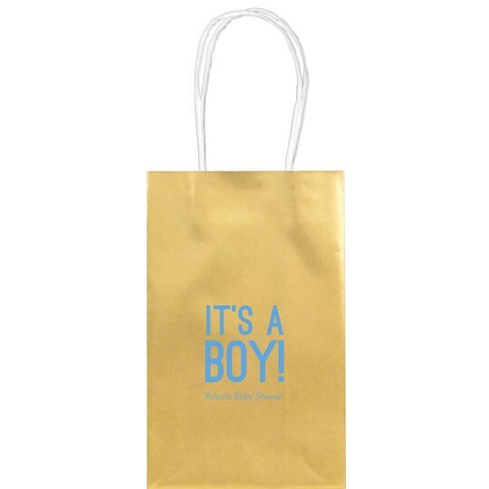 It's A Boy Medium Twisted Handled Bags