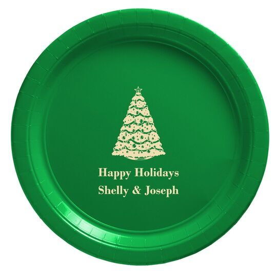 Christmas Tree Paper Plates