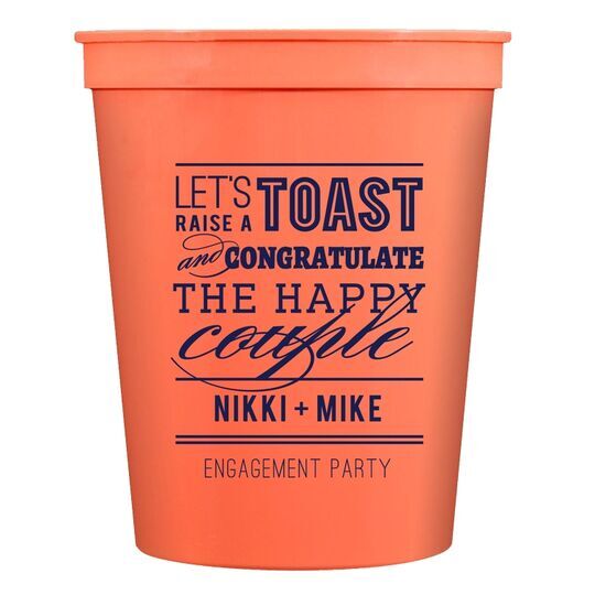 Let's Raise a Toast Stadium Cups