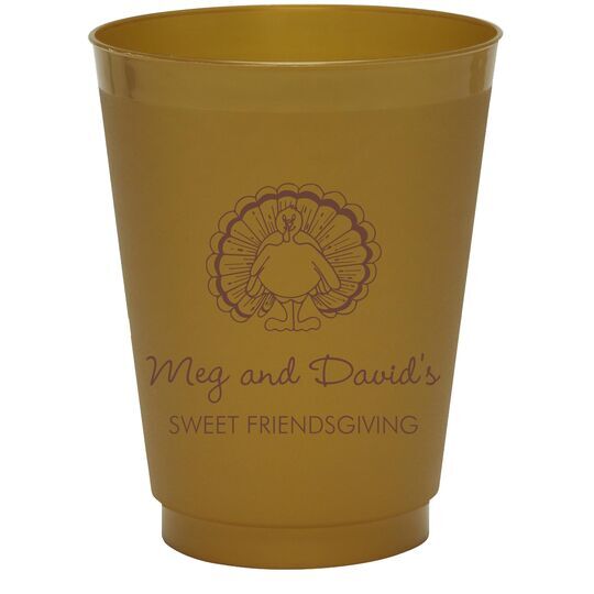 Friendsgiving Colored Shatterproof Cups