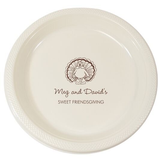 Friendsgiving Plastic Plates