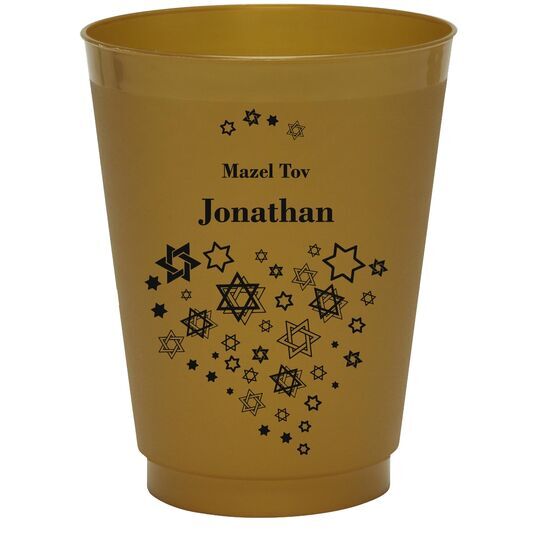 Jewish Star Party Colored Shatterproof Cups