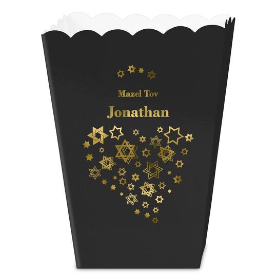 Jewish Star Party Mini Popcorn Boxes