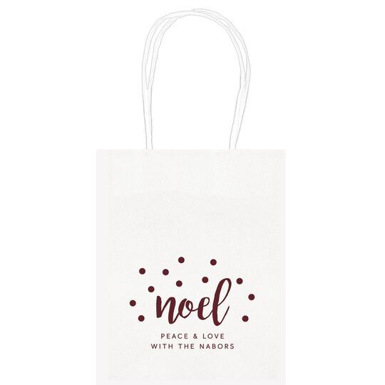 Confetti Dots Noel Mini Twisted Handled Bags