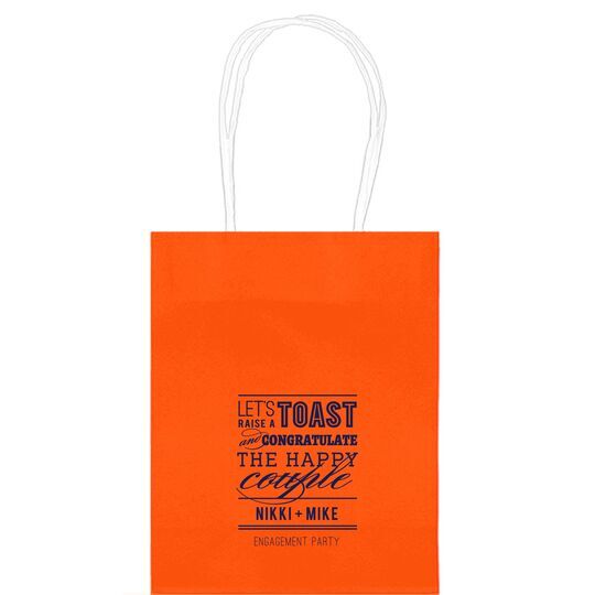 Let's Raise a Toast Mini Twisted Handled Bags