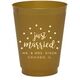 Confetti Dots Just Married Colored Shatterproof Cups Image 1 of 2