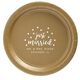 Confetti Dots Just Married Paper Plates Image 1 of 2