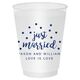 Confetti Dots Just Married Shatterproof Cups Image 2 of 2