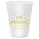 Confetti Dots Just Married Shatterproof Cups Image 1 of 2