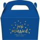 Confetti Dots Just Married Gable Favor Boxes Image 2 of 2