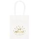 Confetti Dots Just Married Mini Twisted Handled Bags Image 1 of 2