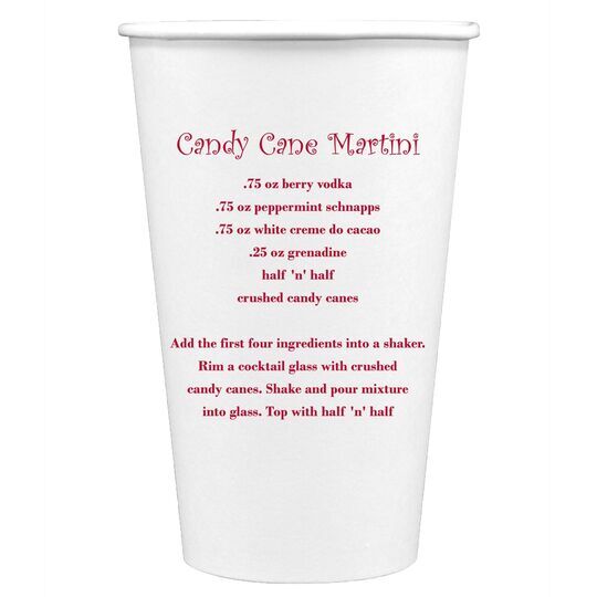 A Lot of Text Paper Coffee Cups