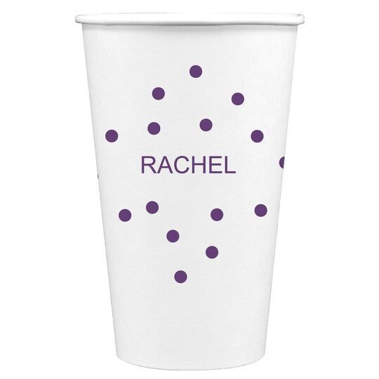 Confetti Dot Party Paper Coffee Cups