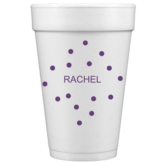 Confetti Dot Party Styrofoam Cups