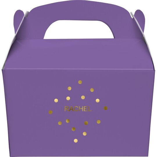 Confetti Dot Party Gable Favor Boxes