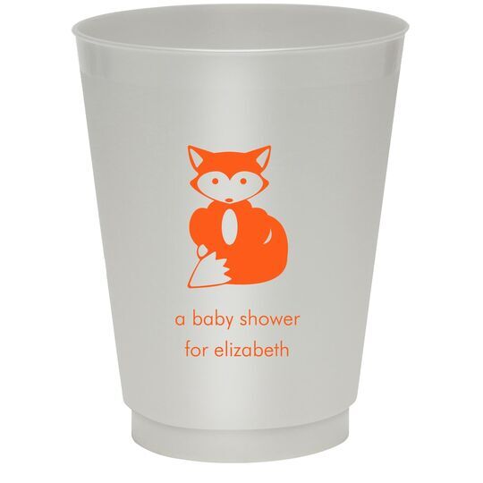 Little Fox Colored Shatterproof Cups