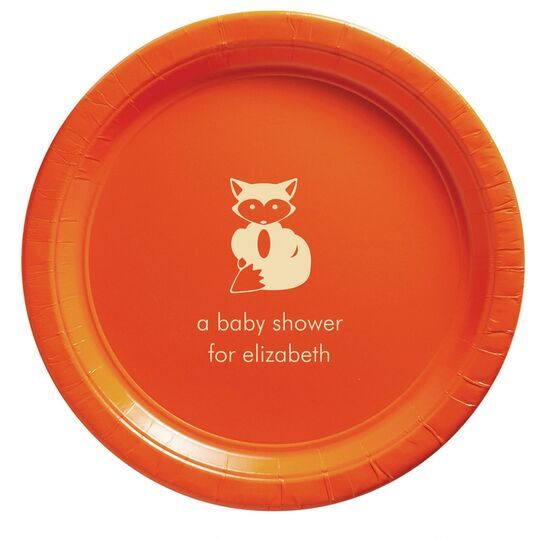 Little Fox Paper Plates