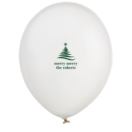 Artistic Christmas Tree Latex Balloons