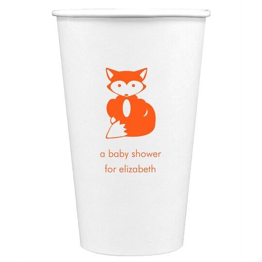 Little Fox Paper Coffee Cups