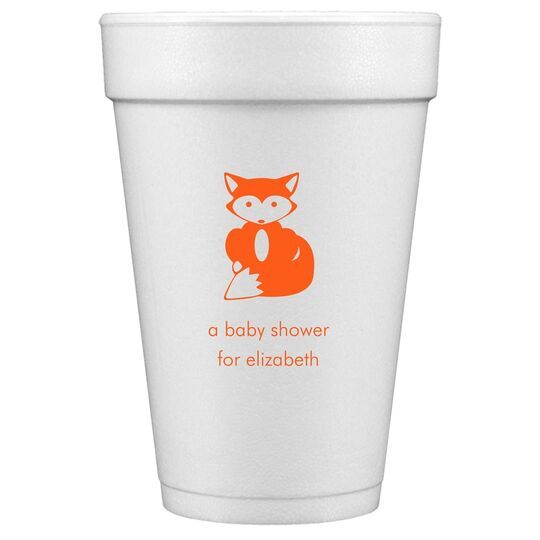 Little Fox Styrofoam Cups