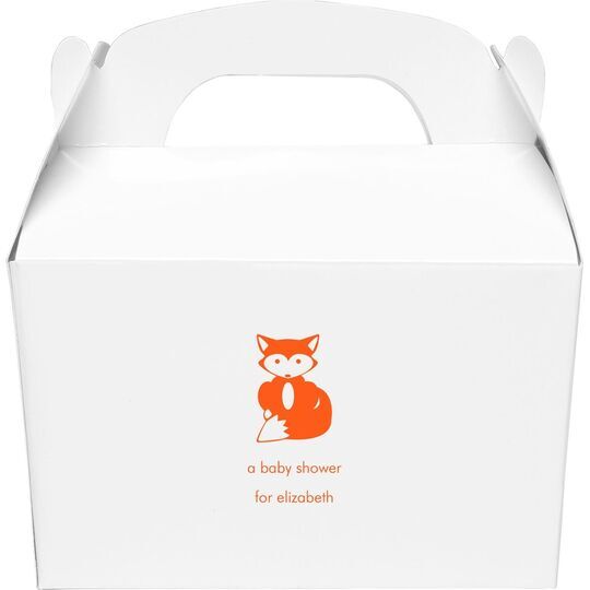 Little Fox Gable Favor Boxes