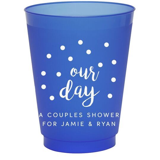 Confetti Dots Our Day Colored Shatterproof Cups