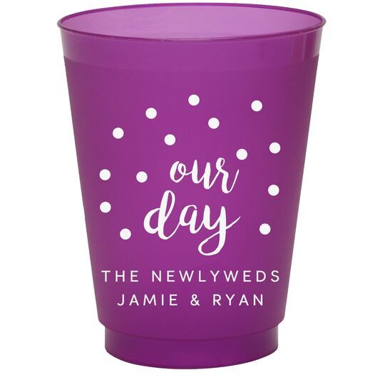 Confetti Dots Our Day Colored Shatterproof Cups