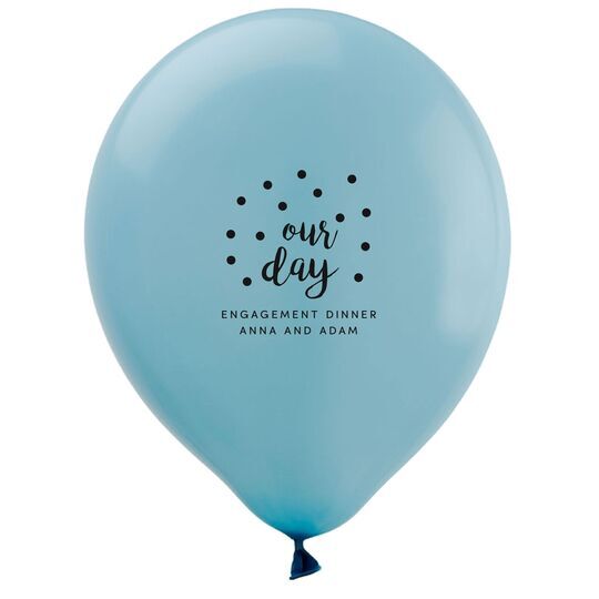 Confetti Dots Our Day Latex Balloons