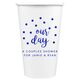 Confetti Dots Our Day Paper Coffee Cups Image 1 of 4