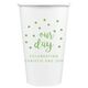 Confetti Dots Our Day Paper Coffee Cups Image 3 of 4