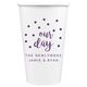 Confetti Dots Our Day Paper Coffee Cups Image 2 of 4