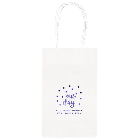 Confetti Dots Our Day Medium Twisted Handled Bags