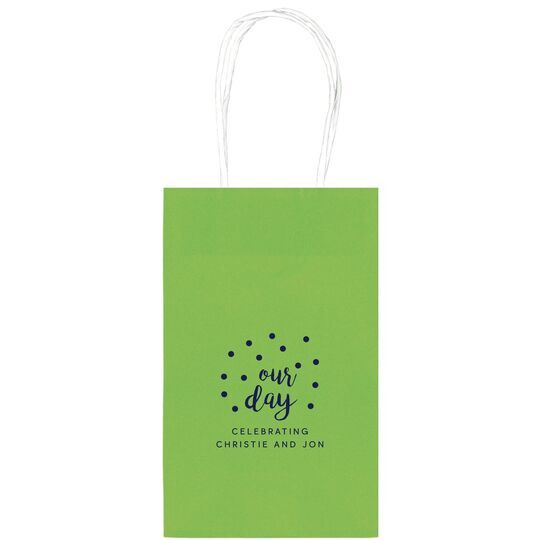 Confetti Dots Our Day Medium Twisted Handled Bags